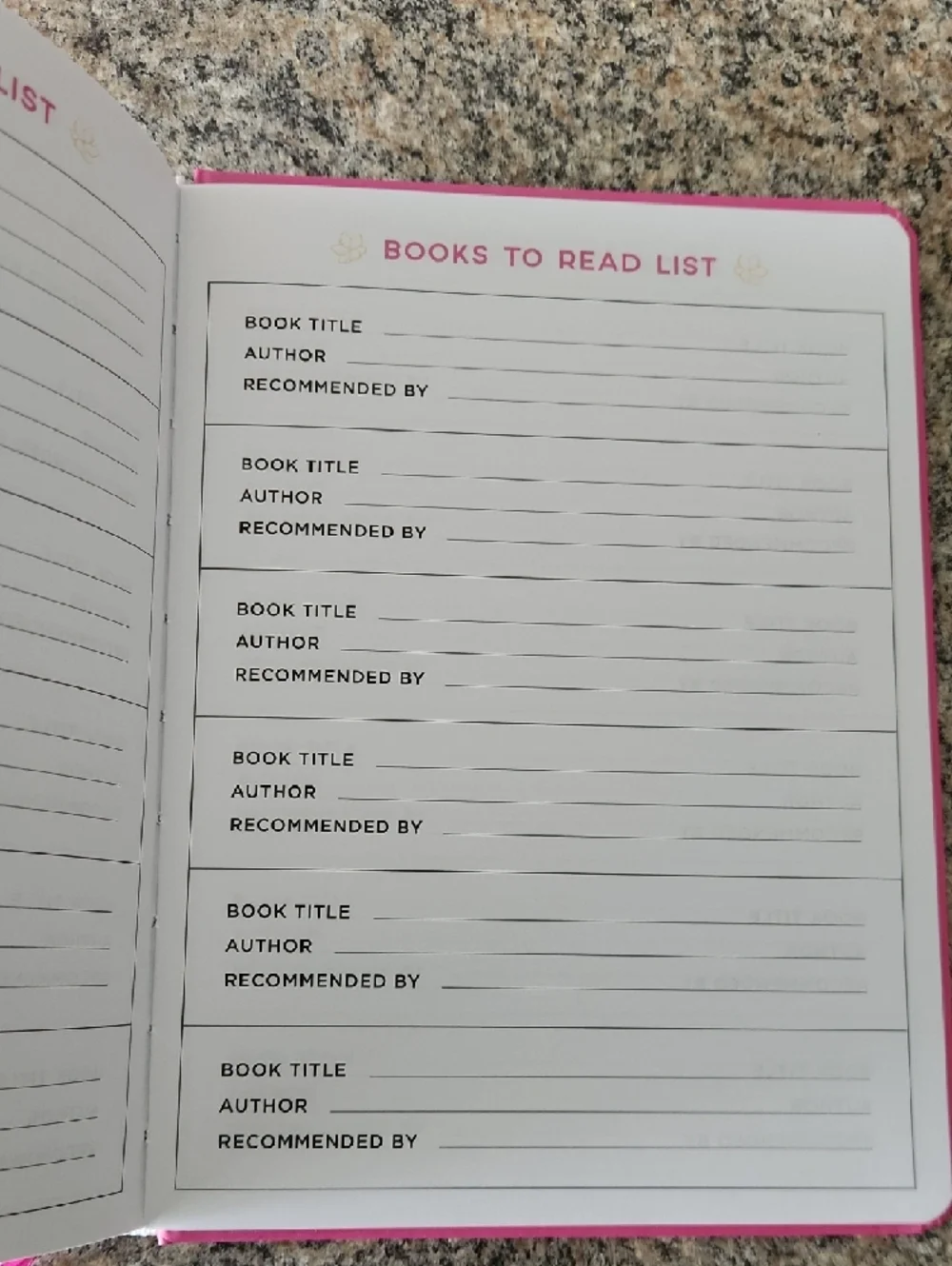 Draper James “Think Happy Thoughts” Guided  Reading Journal – Pink Hardcover